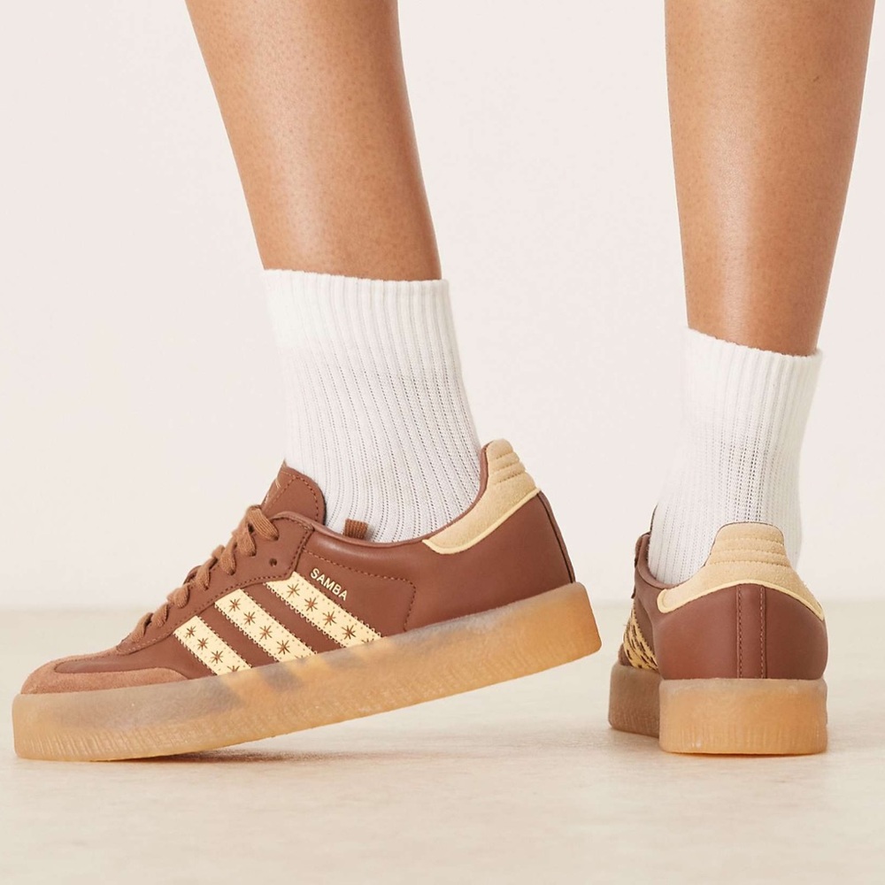 🤎⭐️ ADIDAS SAMBAE PRELOVED BROWN STAR 🌟🤎 - Picture 3 of 4